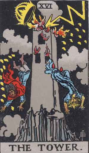 The Tower from the Rider-Waite-Smith Tarot deck